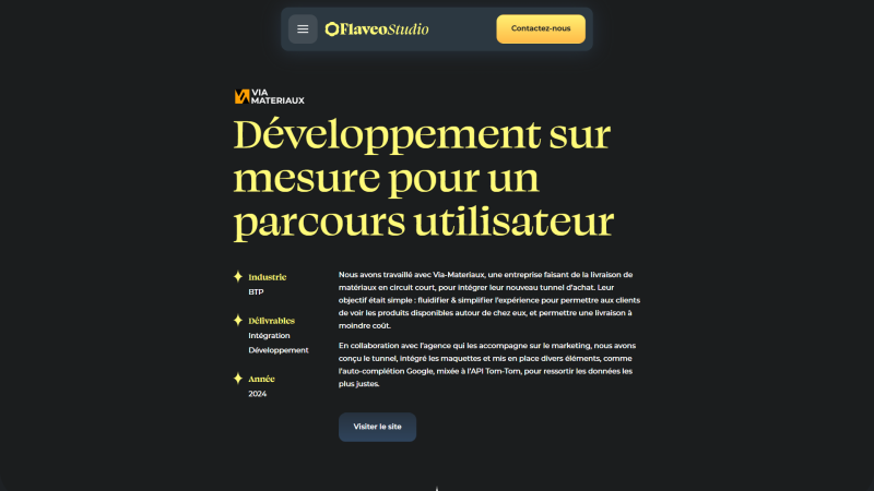 Case study pour Flaveo Case study pour Flaveo