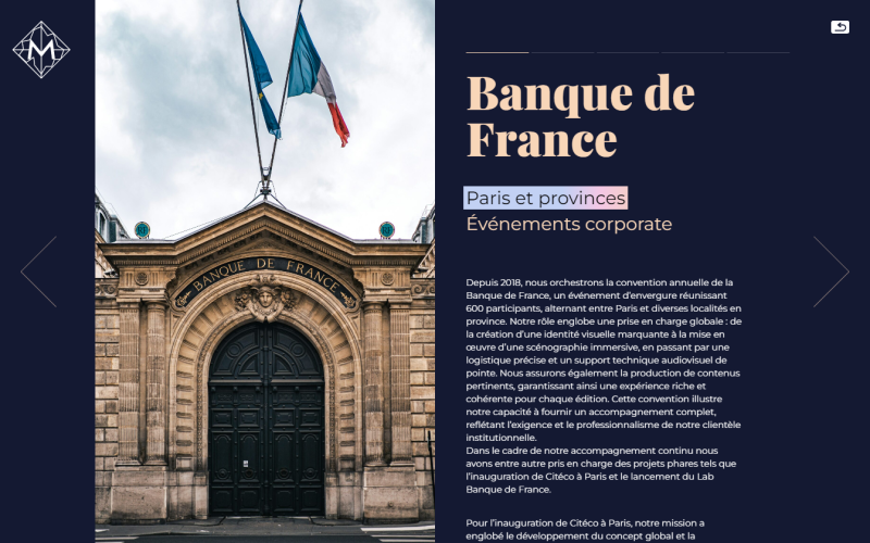 Intérieur des pages études de cas sur le site Wordpress de Mediagora Intérieur des pages études de cas sur le site Wordpress de Mediagora