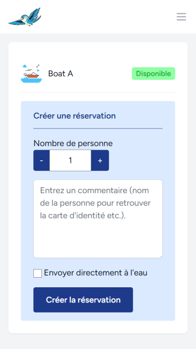 Création d'une nouvelle balade pour un bateau Création d'une nouvelle balade pour un bateau