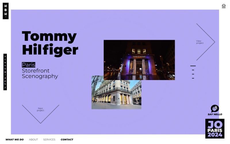 Slider de la page d'accueil du site HBH Slider de la page d'accueil du site HBH
