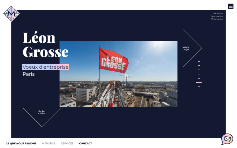 Slider de la page d'accueil du site Mediagora Slider de la page d'accueil du site Mediagora