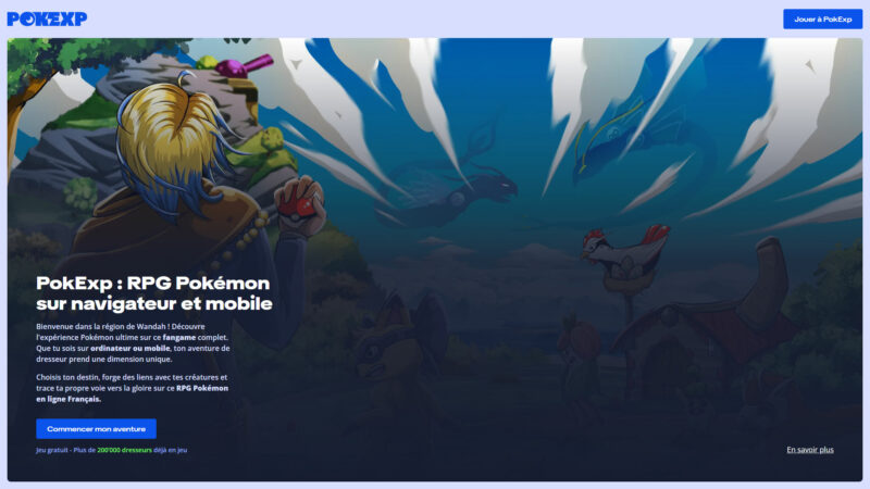 Intro de la landing page de PokExp