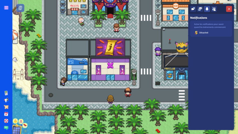 Interface du jeu de PokExp Interface du jeu de PokExp