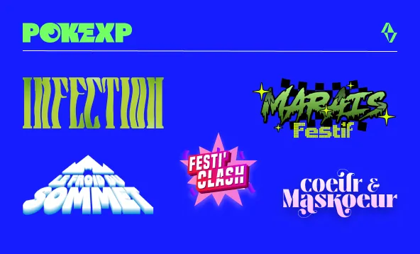 Logos réalisés pour PokExp, fangame (événements, mises à jour etc.)