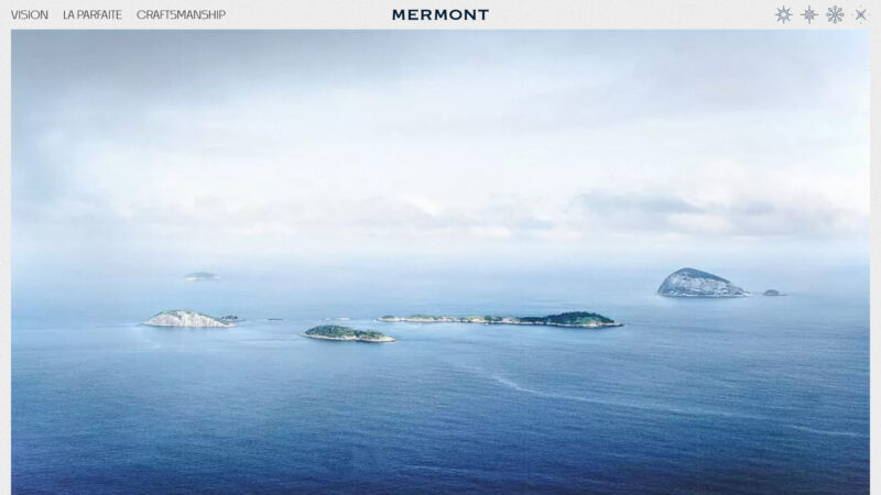 Tiles à l'entrée du site qui se révèle au Hover de la souris